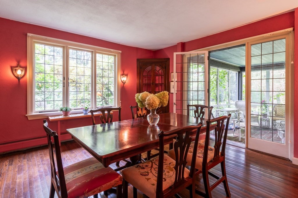 893 Highland Street Hamilton, MA 01982 - Photo 17 of 42 a dining room with furniture window and wooden floor