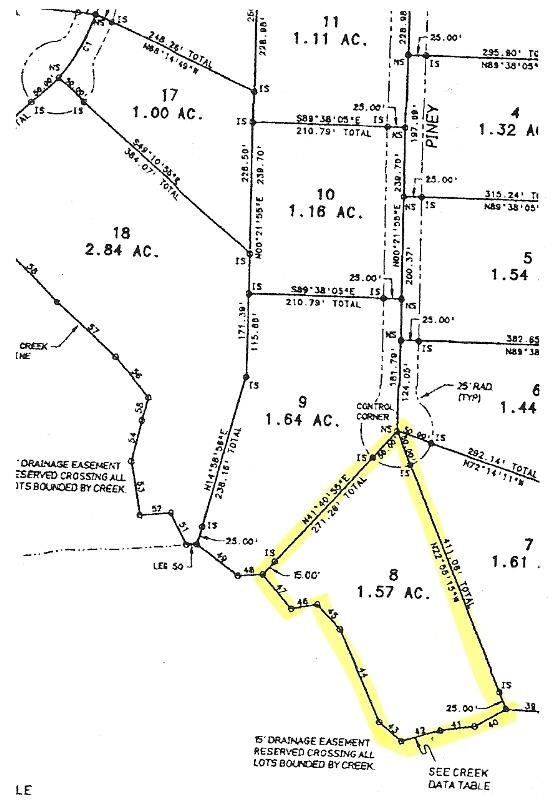 216 Piney Forest Road Roxboro, NC 27574 - Photo 23 of 23 Plat map of lot is highlighted