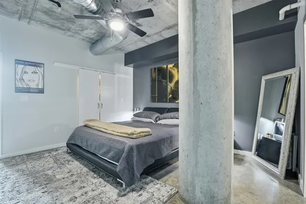 a view of roof deck with seating space