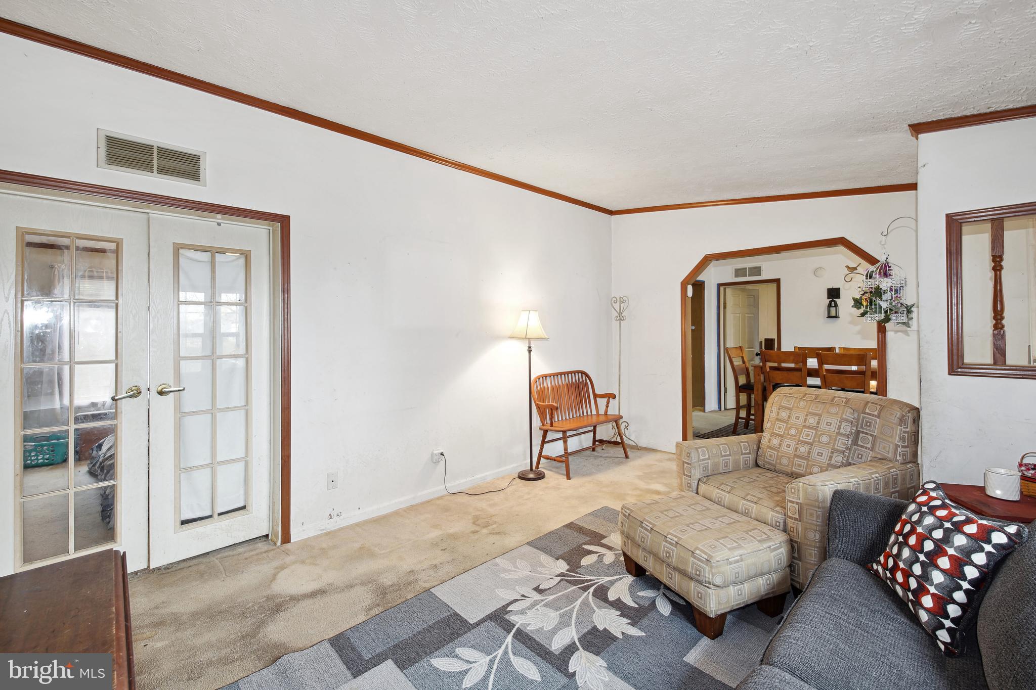 French Doors to Flex Room