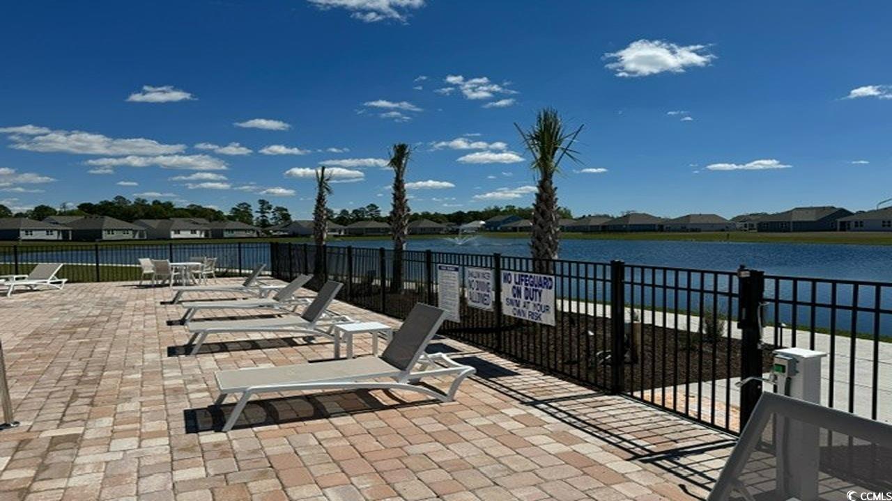 4037 Elmridge Court Conway, SC 29526 - Photo 28 of 29 View of patio / terrace featuring a residential view and a water view