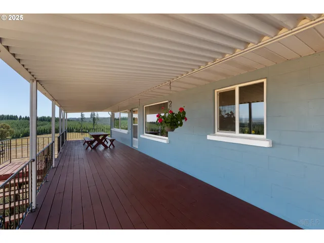 a outdoor space with furniture