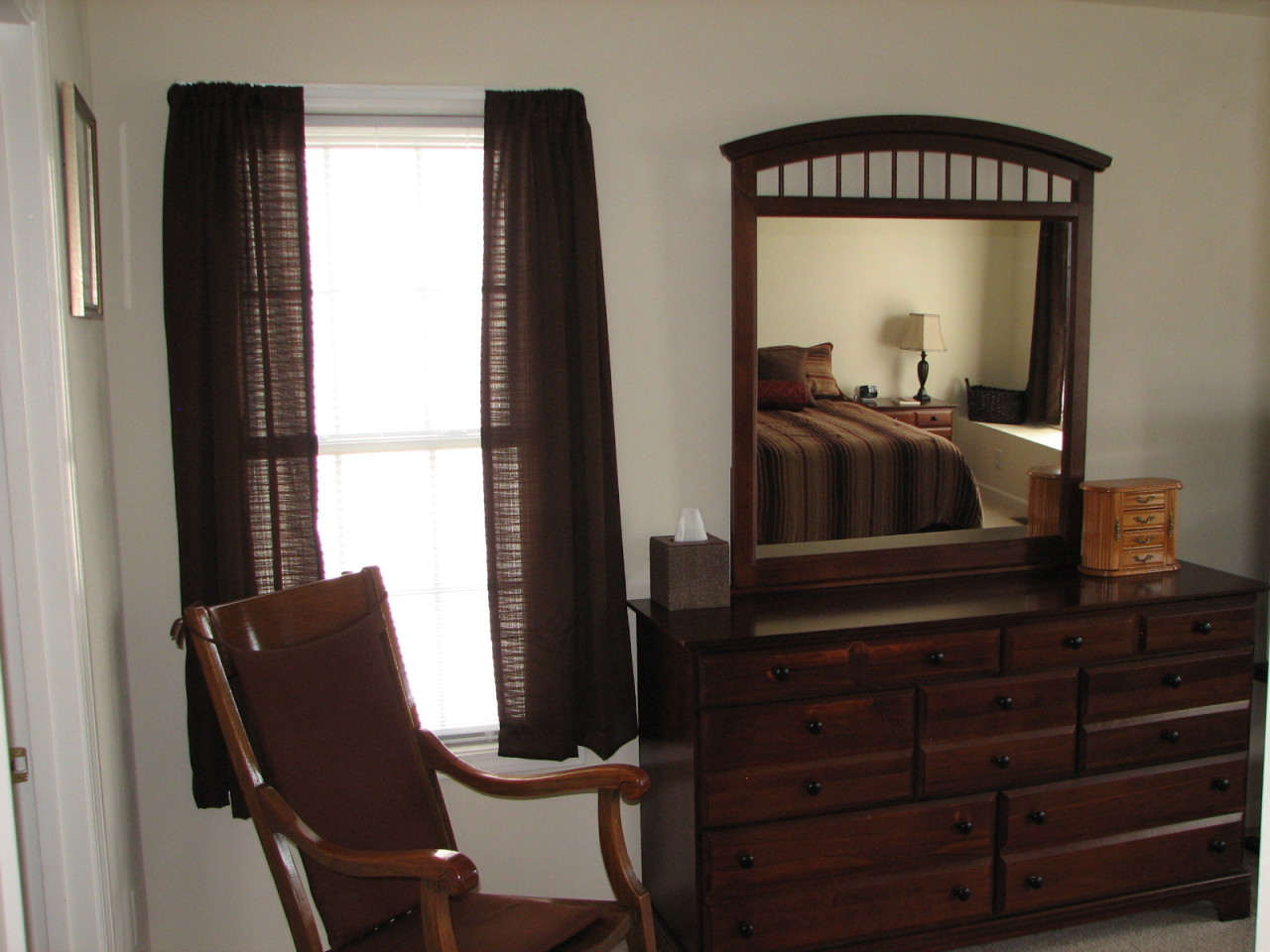 1715 Meadows Road Vinton, VA 24179 - Photo 18 of 37 a view of a hallway with furniture and mirror