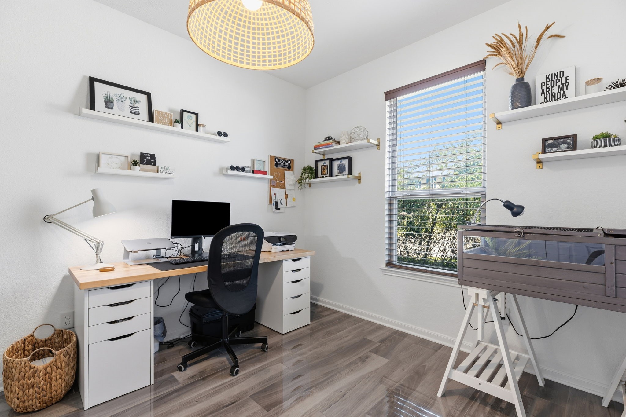 5127 Avondale Rise Street Katy, TX 77493 - Photo 21 of 47 a view of a workspace with furniture and a window