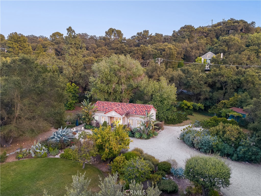 21149 Entrada Road Topanga, CA 90290 - Photo 39 of 39 aerial view of a house