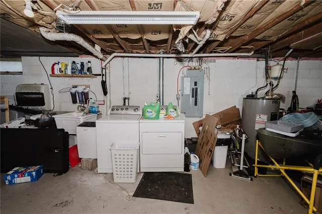 a view of storage and utility room