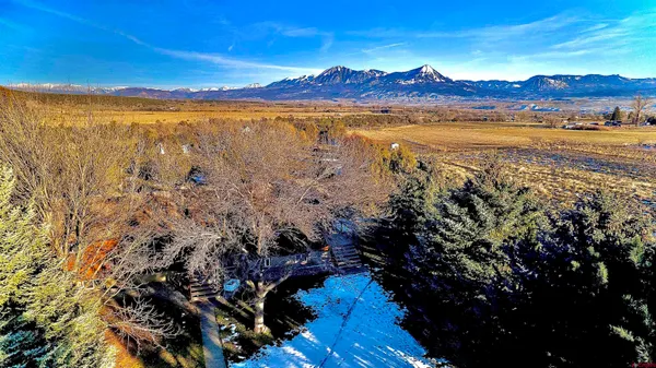 a view of lake and mountain