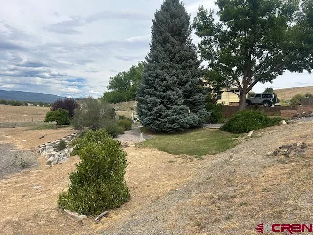 a backyard of a house with a yard and lake view