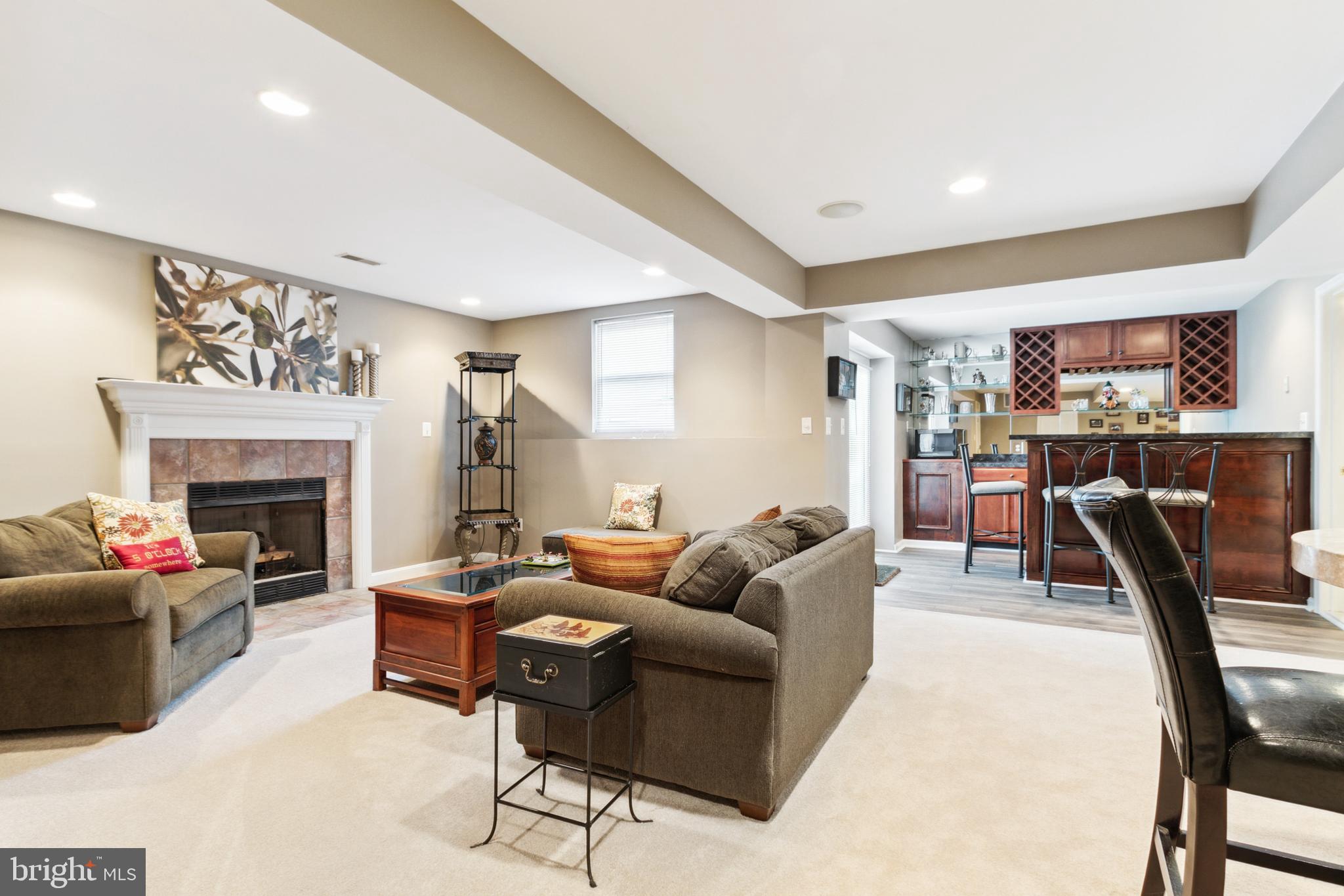 2922 Oak Shadow Drive Herndon, VA 20171 - Photo 49 of 60 Lower Level Gas Fireplace