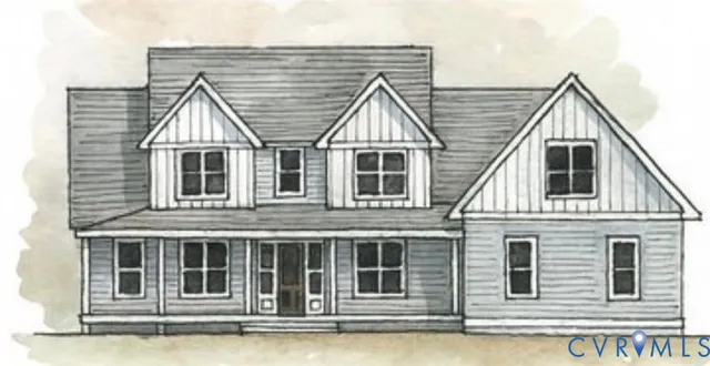 a view of house and small yard