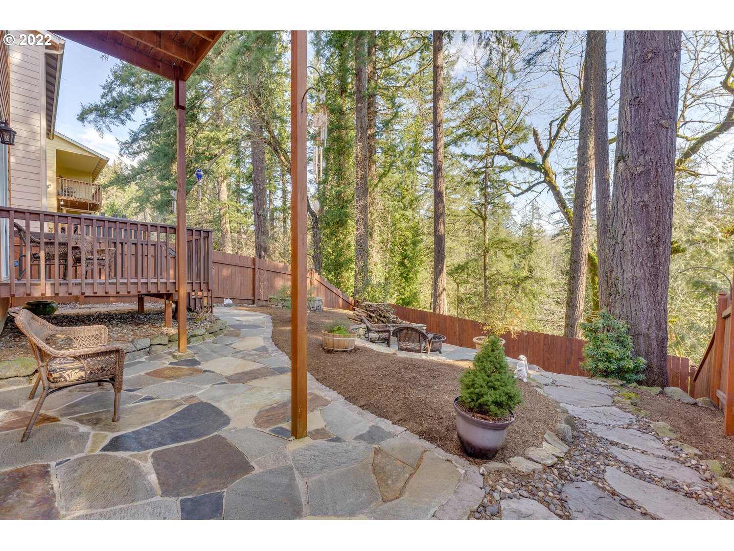 1012 57th Street Washougal, WA 98671 - Photo 26 of 31 a view of a backyard with sitting area
