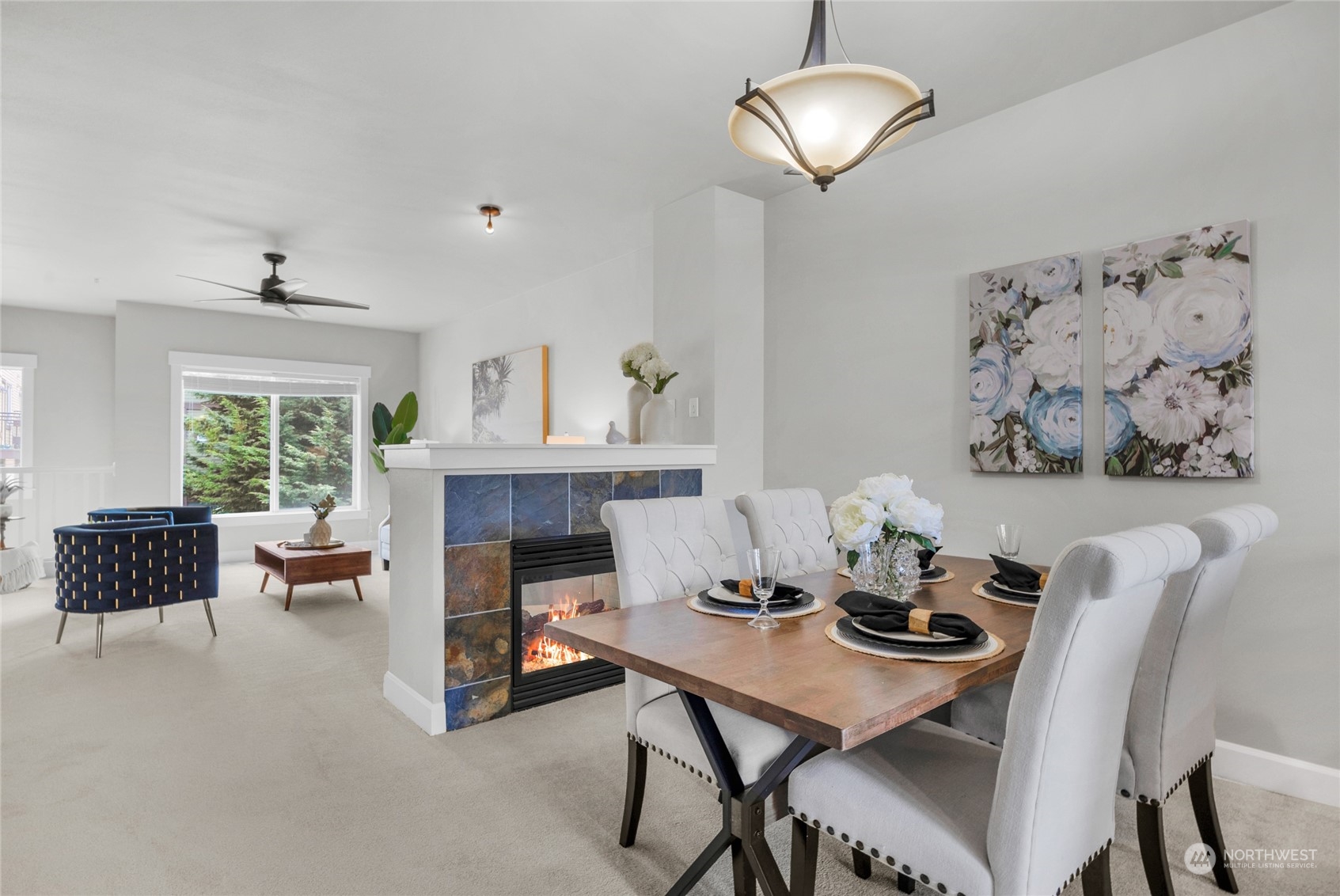 2115 201st Place Southeast, Unit D2 Bothell, WA 98012 - Photo 10 of 31 a view of a dining room with furniture window and outside view