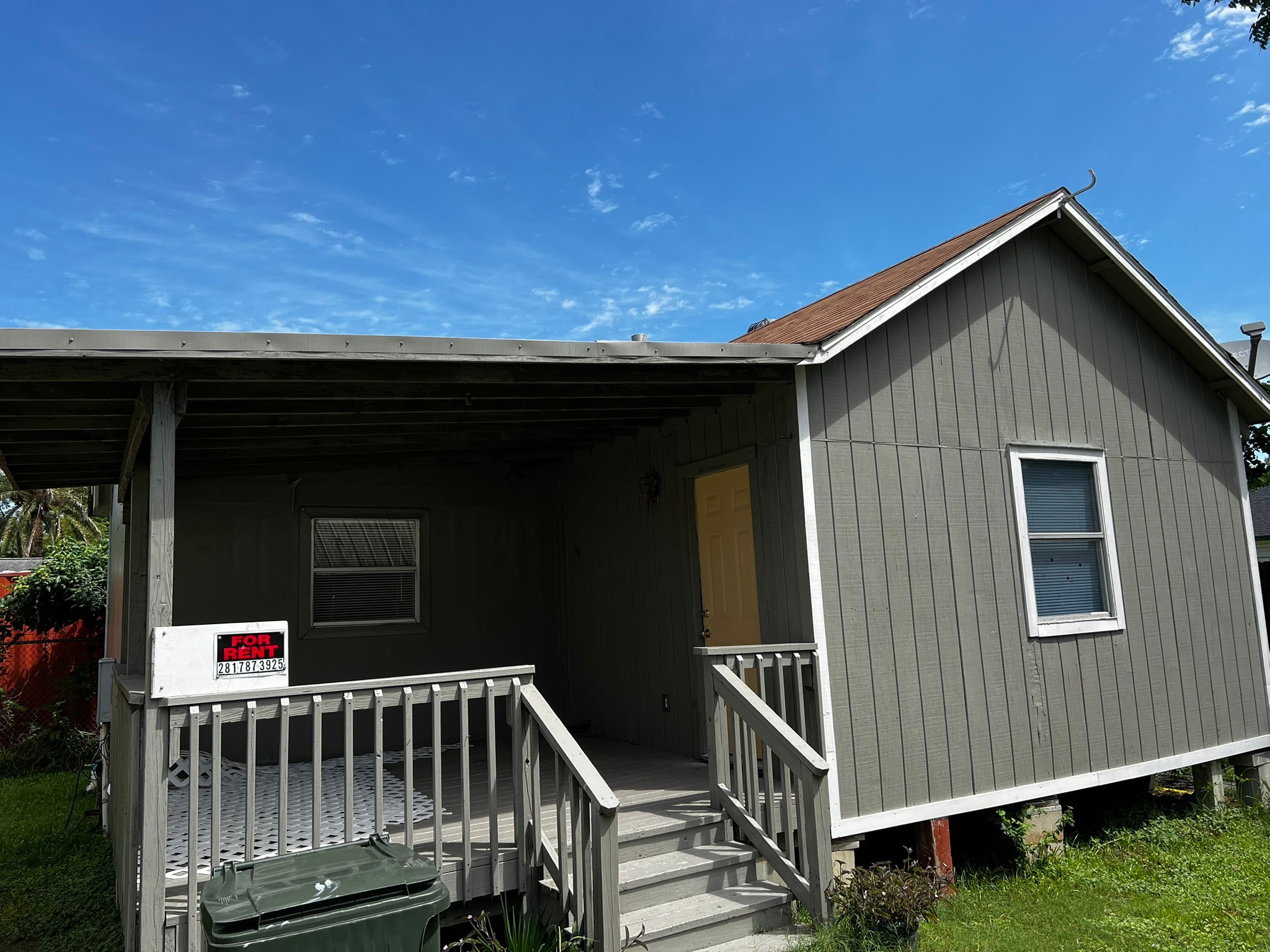 4817 12th Street, Unit A Bacliff, TX 77518 - Photo 1 of 6 a view of backyard with deck and deck