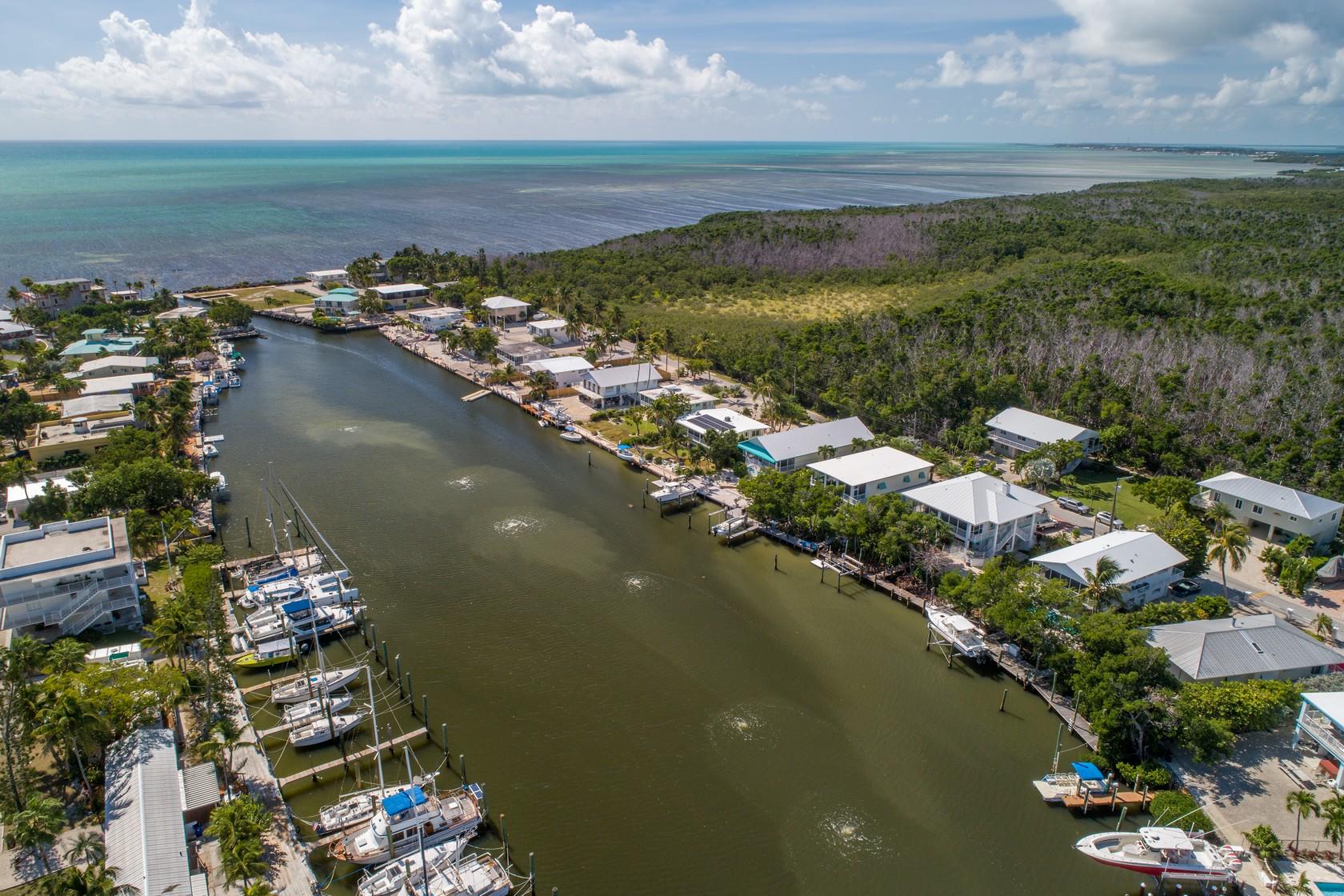 129 Galleon Road Islamorada, FL 33036 - Photo 2 of 48 Aerial harbor to ocean