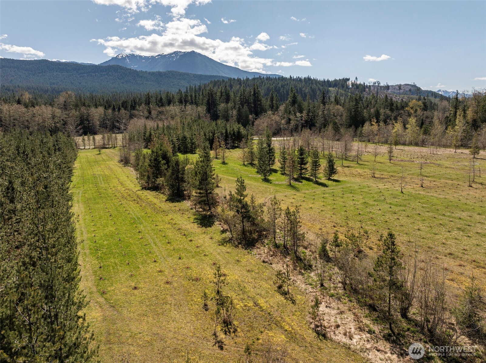 4890 Lost Mountain Road Sequim, WA 98382 - Photo 31 of 36 a view of a lake with a mountain in the background