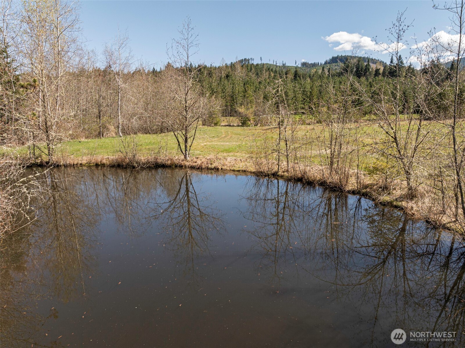 4890 Lost Mountain Road Sequim, WA 98382 - Photo 7 of 36 a view of a lake with a mountain in the background