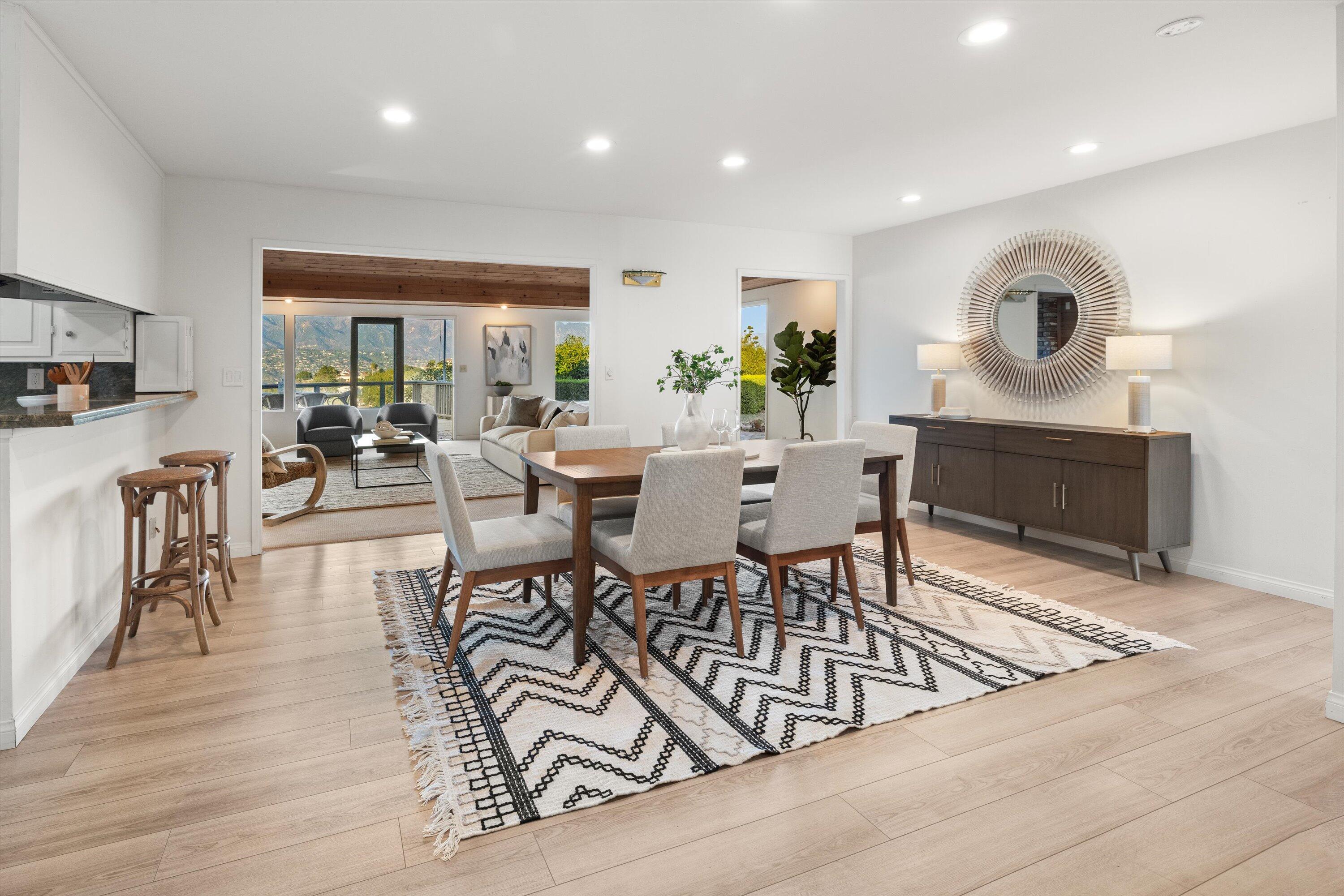 1638 La Coronilla Drive Santa Barbara, CA 93109 - Photo 17 of 41 Dining Room and Breakfast Bar
