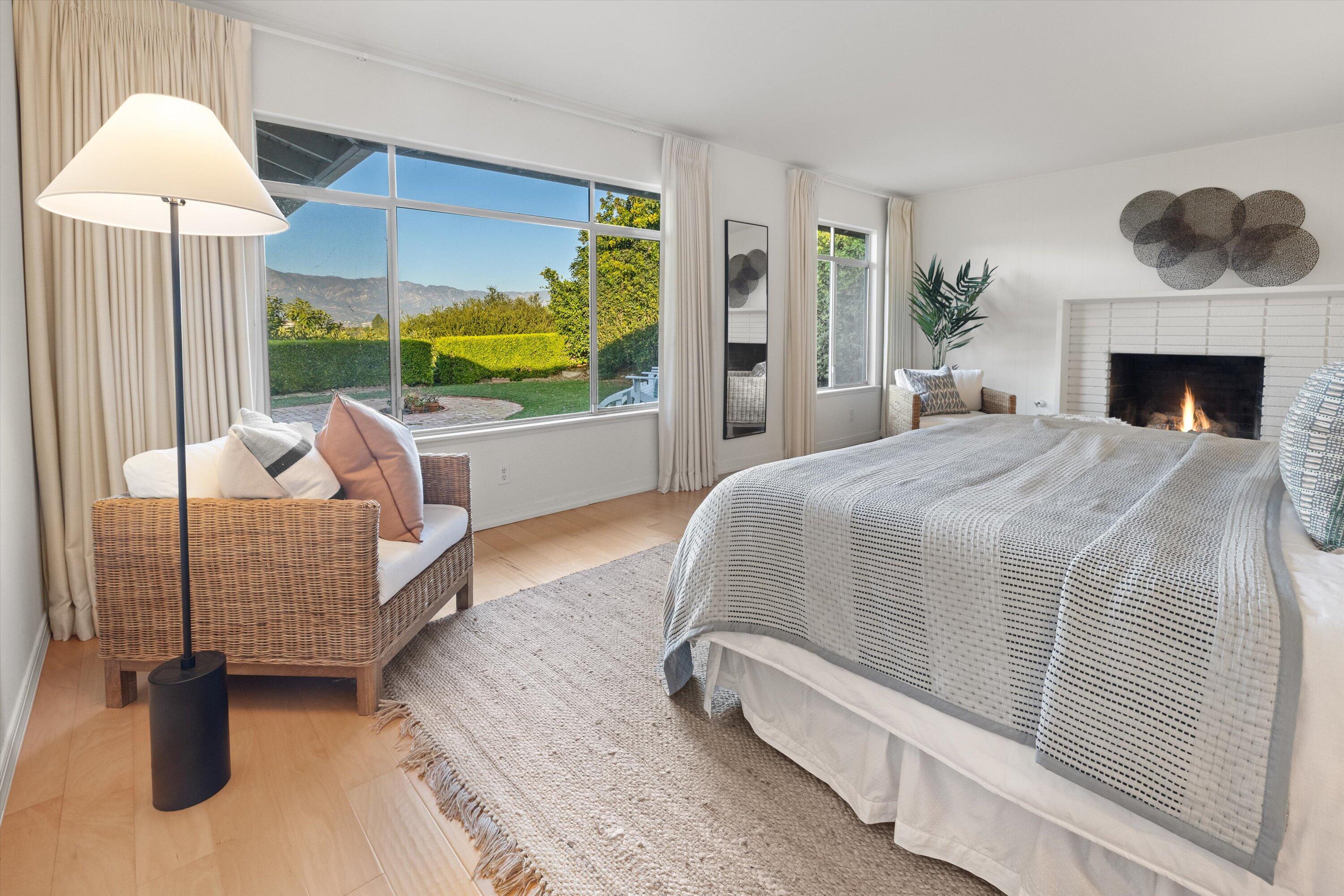 1638 La Coronilla Drive Santa Barbara, CA 93109 - Photo 22 of 41 Mountain Views from Primary Bedroom