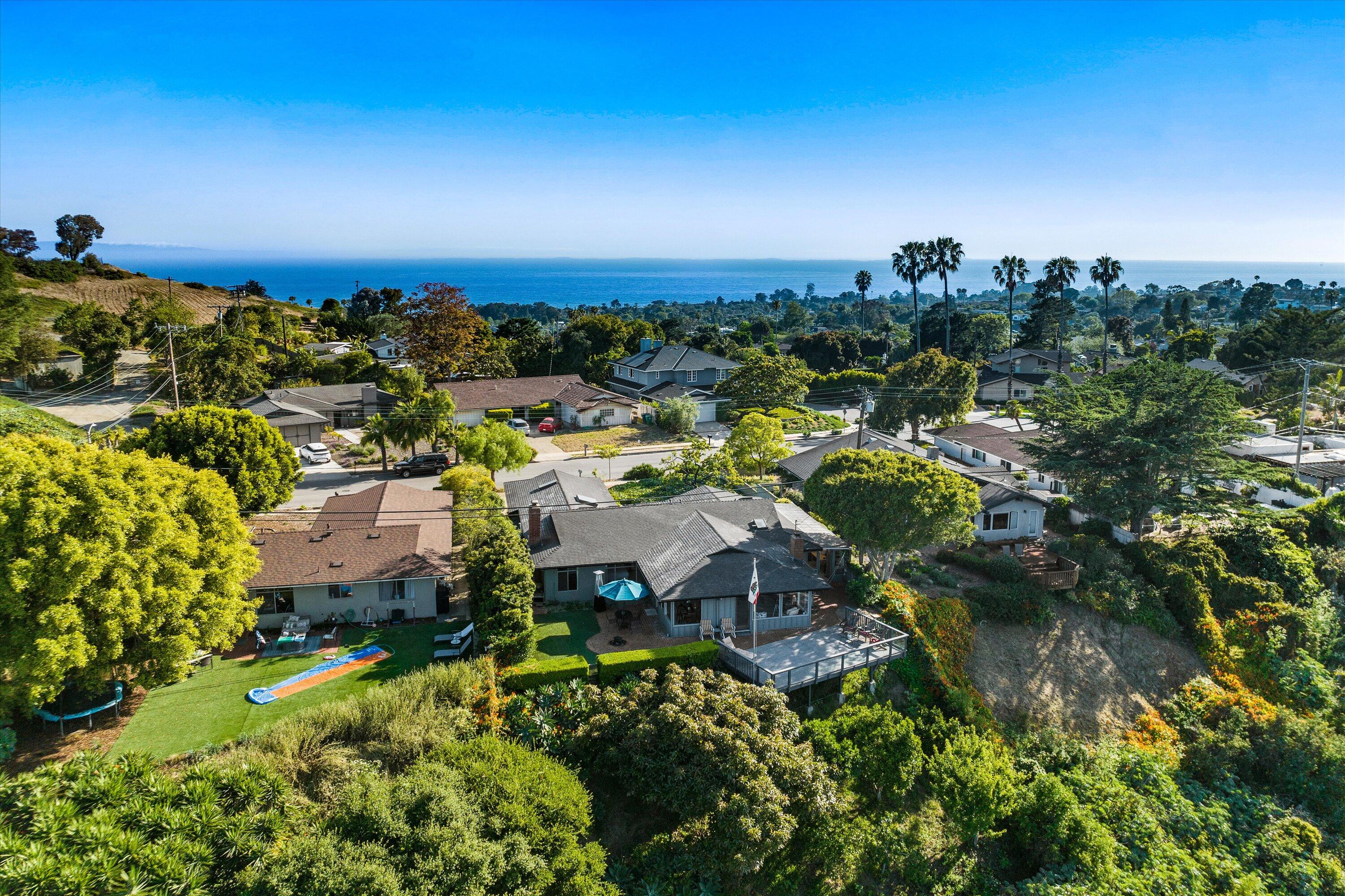 1638 La Coronilla Drive Santa Barbara, CA 93109 - Photo 34 of 41 Back Aerial View
