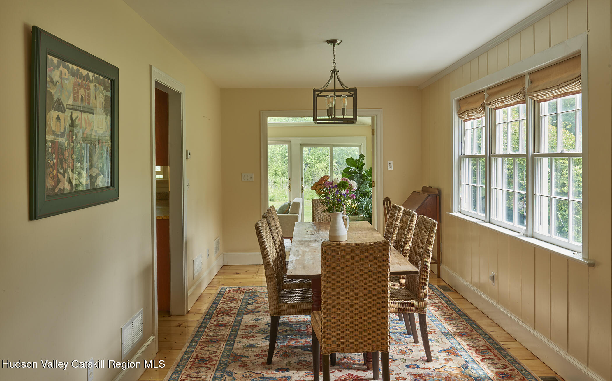 864 West End Road Hillsdale, NY 12529 - Photo 14 of 42 a view of a dining room with furniture window and wooden floor