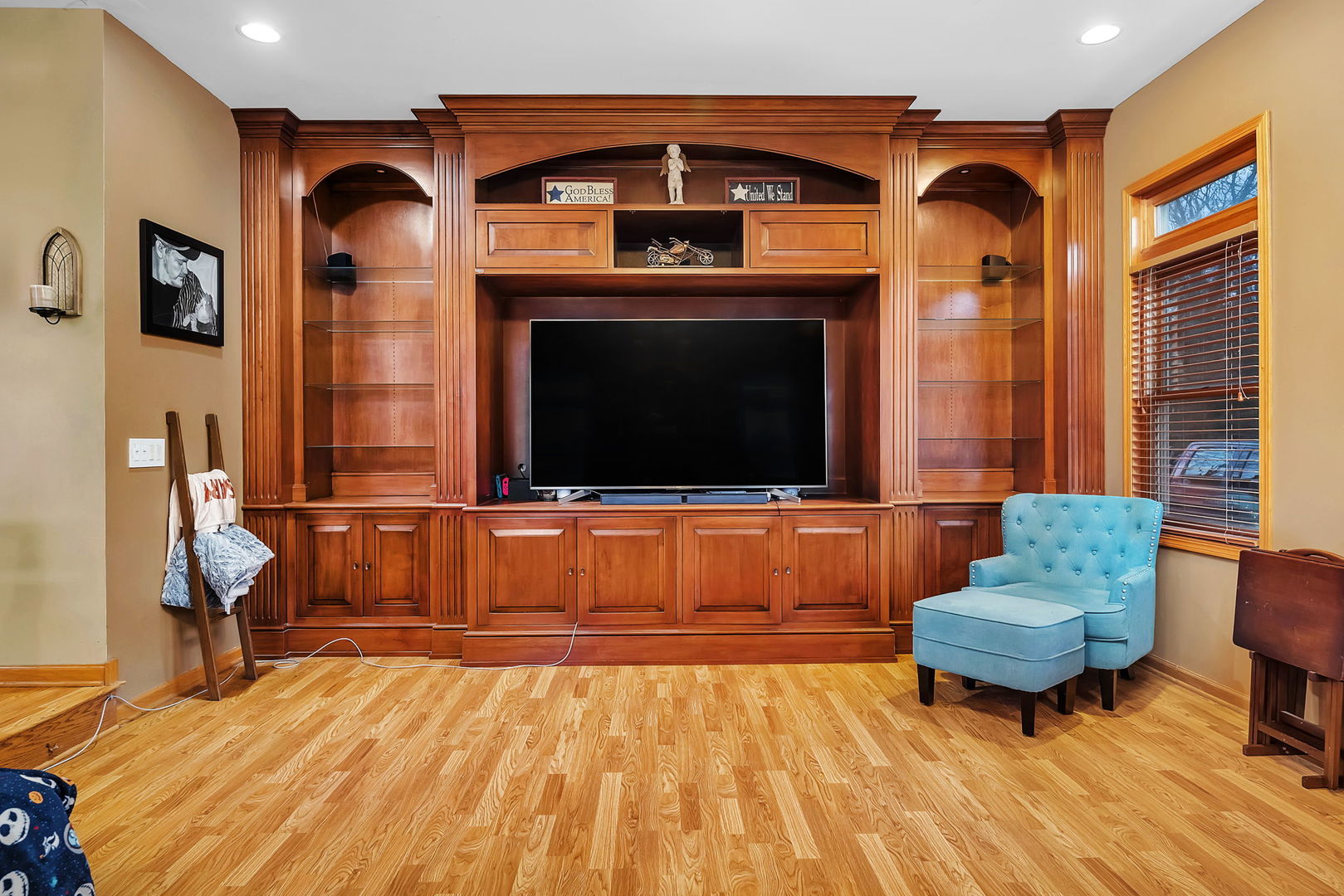 36963 Irish Lane Custer Park, IL 60481 - Photo 13 of 49 a living room with furniture and a flat screen tv