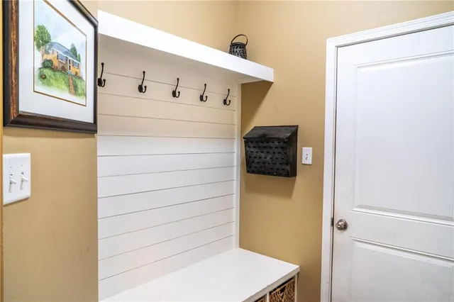 a room with furniture and a window