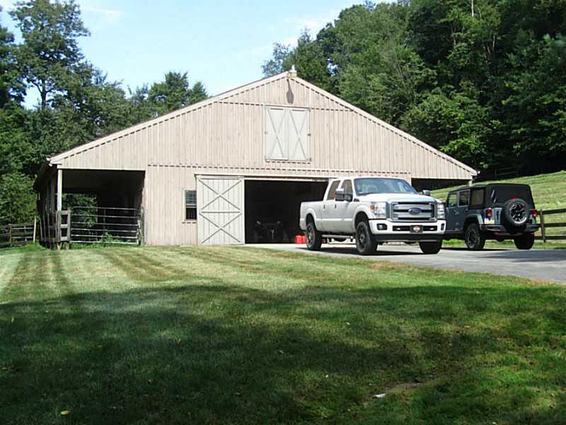 120 South Camp Run Road Fombell, PA 16123 - Photo 21 of 25 Stable/Barn. 4 Stall barn with plenty of additional storage!