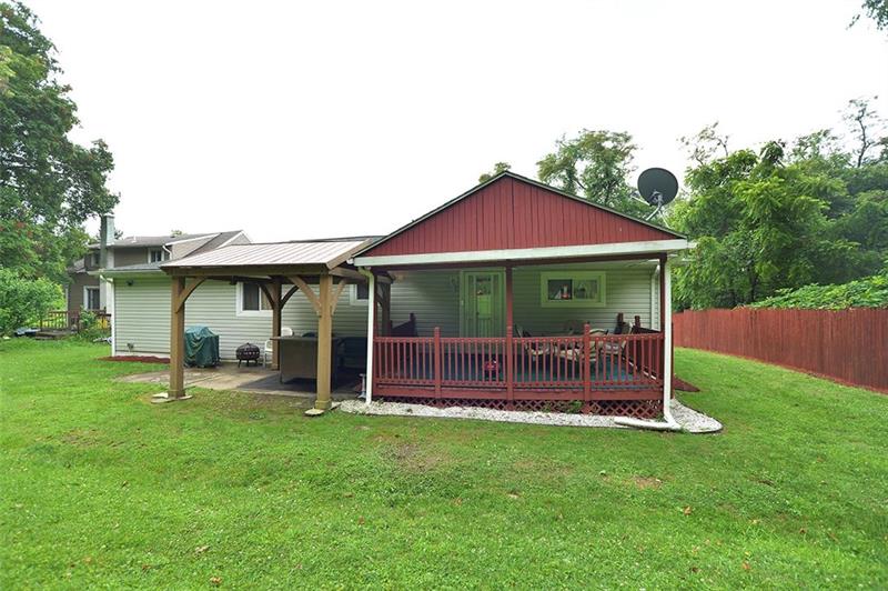 117 Landell Street Rochester, PA 15074 - Photo 19 of 19 Covered porch off kitchen for enjoying outdoor living.
