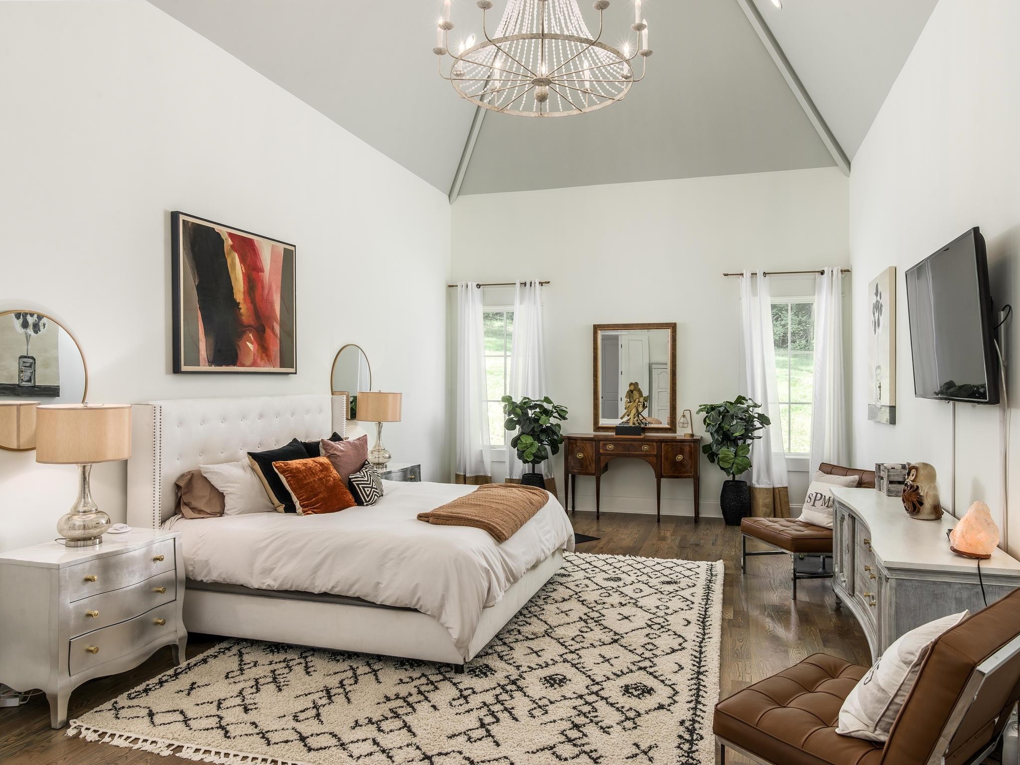 3520 Trimble Road Nashville, TN 37215 - Photo 22 of 44 a bedroom with furniture and a flat screen tv