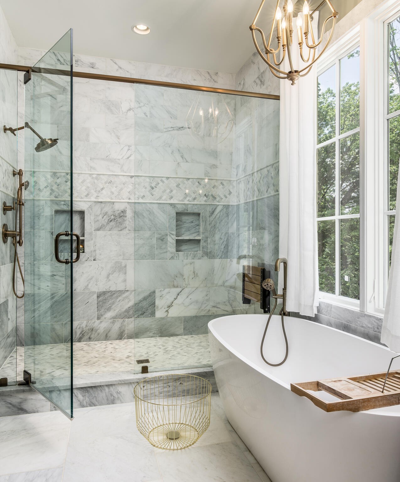 3520 Trimble Road Nashville, TN 37215 - Photo 25 of 44 a bathroom with a sink and a shower