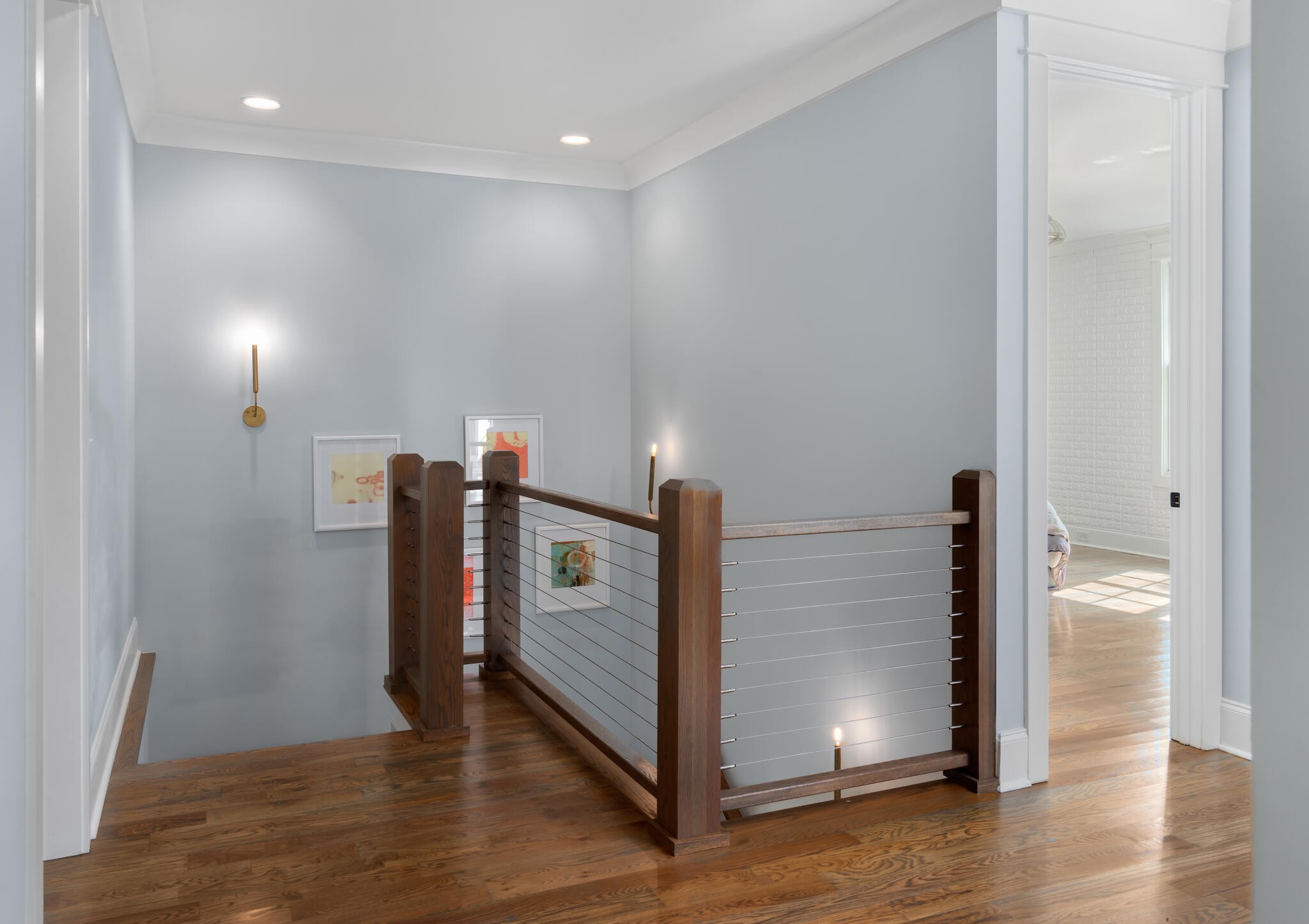3520 Trimble Road Nashville, TN 37215 - Photo 28 of 44 a view of a hallway with wooden floor