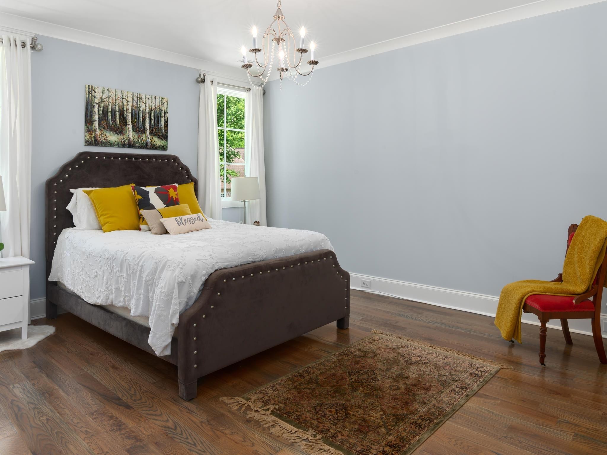 3520 Trimble Road Nashville, TN 37215 - Photo 29 of 44 a bedroom with a bed table and window