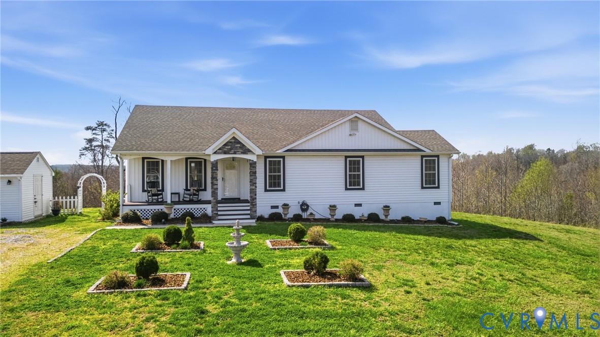 2092 Leigh Mountain Road Green Bay, VA 23942 - Photo 10 of 72 a aerial view of a house with a big yard