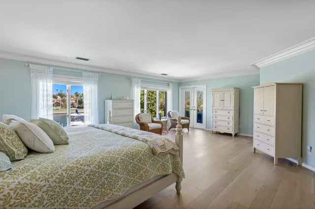 a view of a lake from a balcony