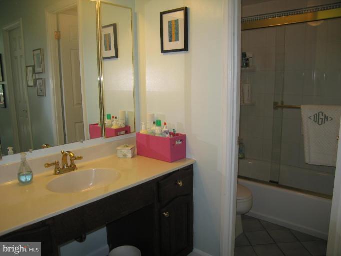 1077 30th Street Northwest, Unit 304 Washington, DC 20007 - Photo 10 of 27 a bathroom with a sink and a mirror