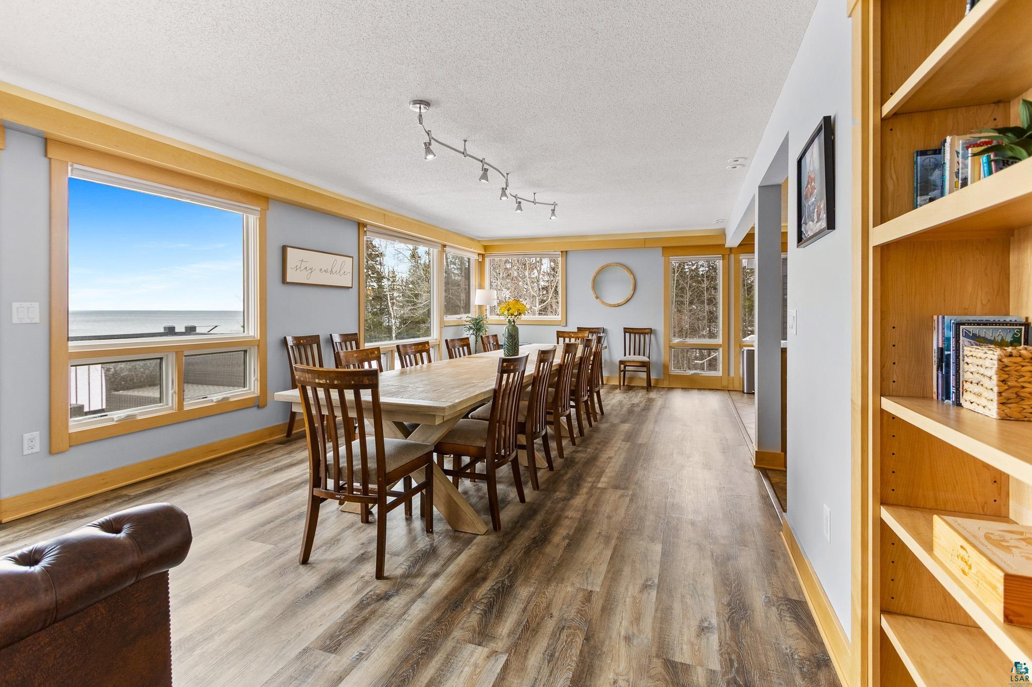 5163 Greenwood Road Duluth, MN 55804 - Photo 15 of 47 Spacious dining area featuring wood-finish flooring and abundant natural light