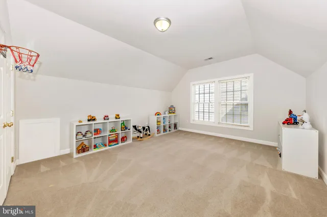 an empty room with toys