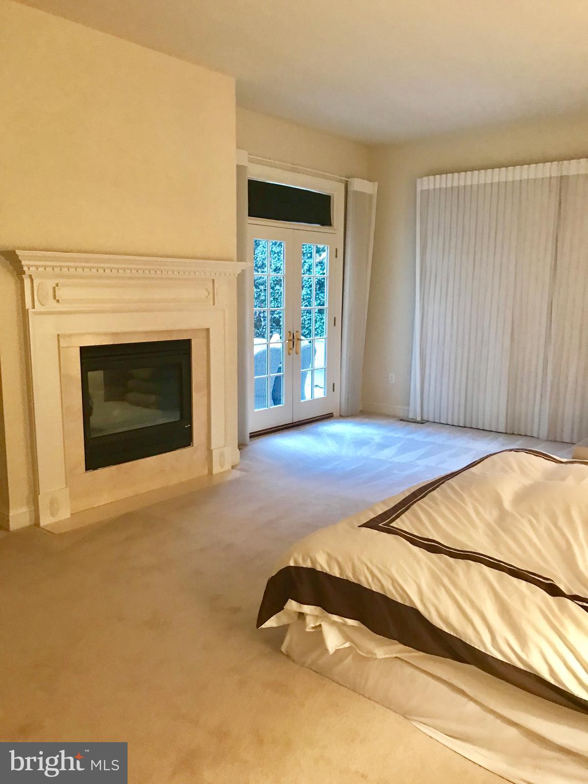 7405 Old Maple Square McLean, VA 22102 - Photo 12 of 25 Fireplace in Primary Bedroom