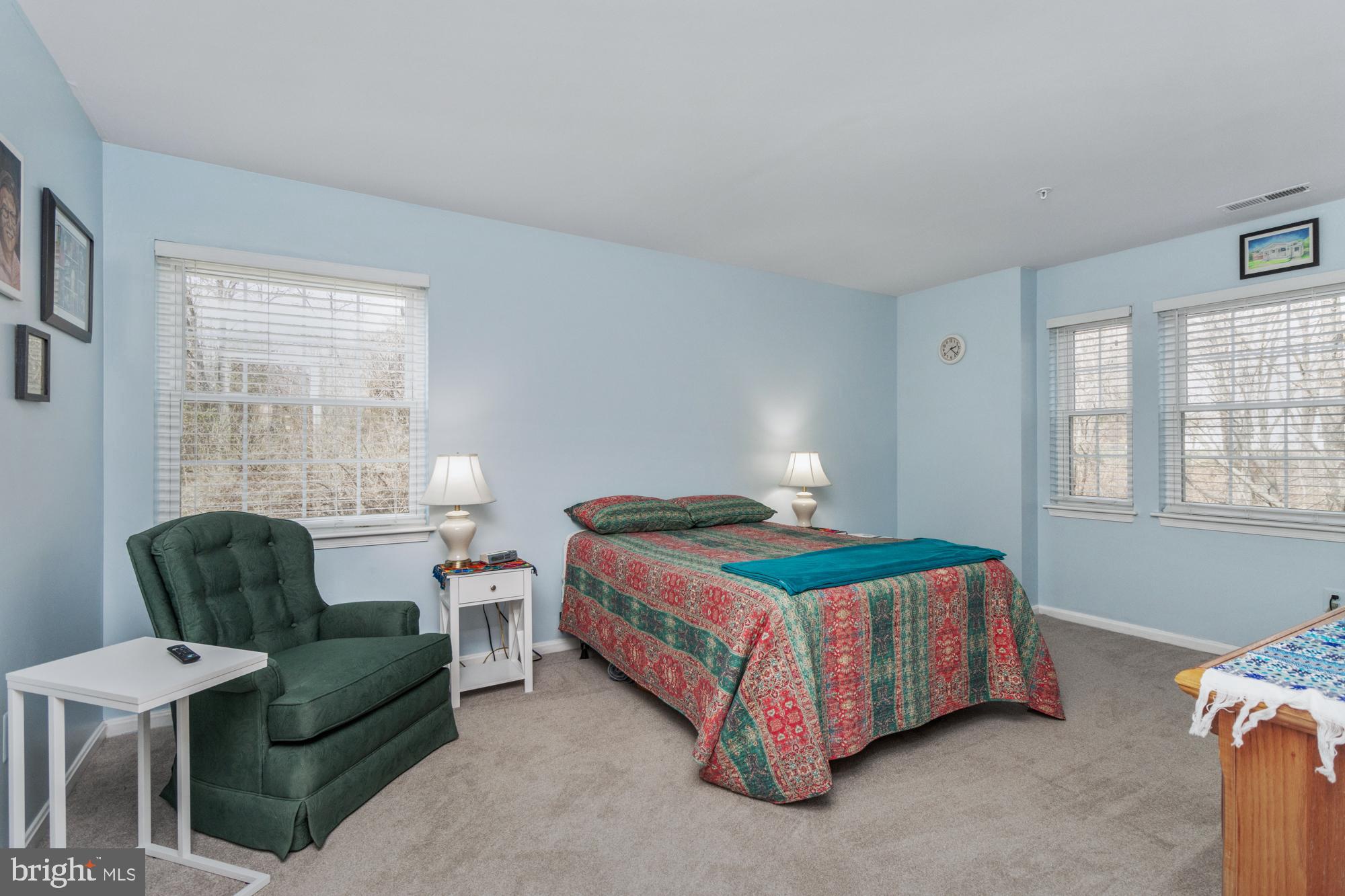 8489 Falls Run Road, Unit B Ellicott City, MD 21043 - Photo 21 of 41 a bedroom with a bed and a couch