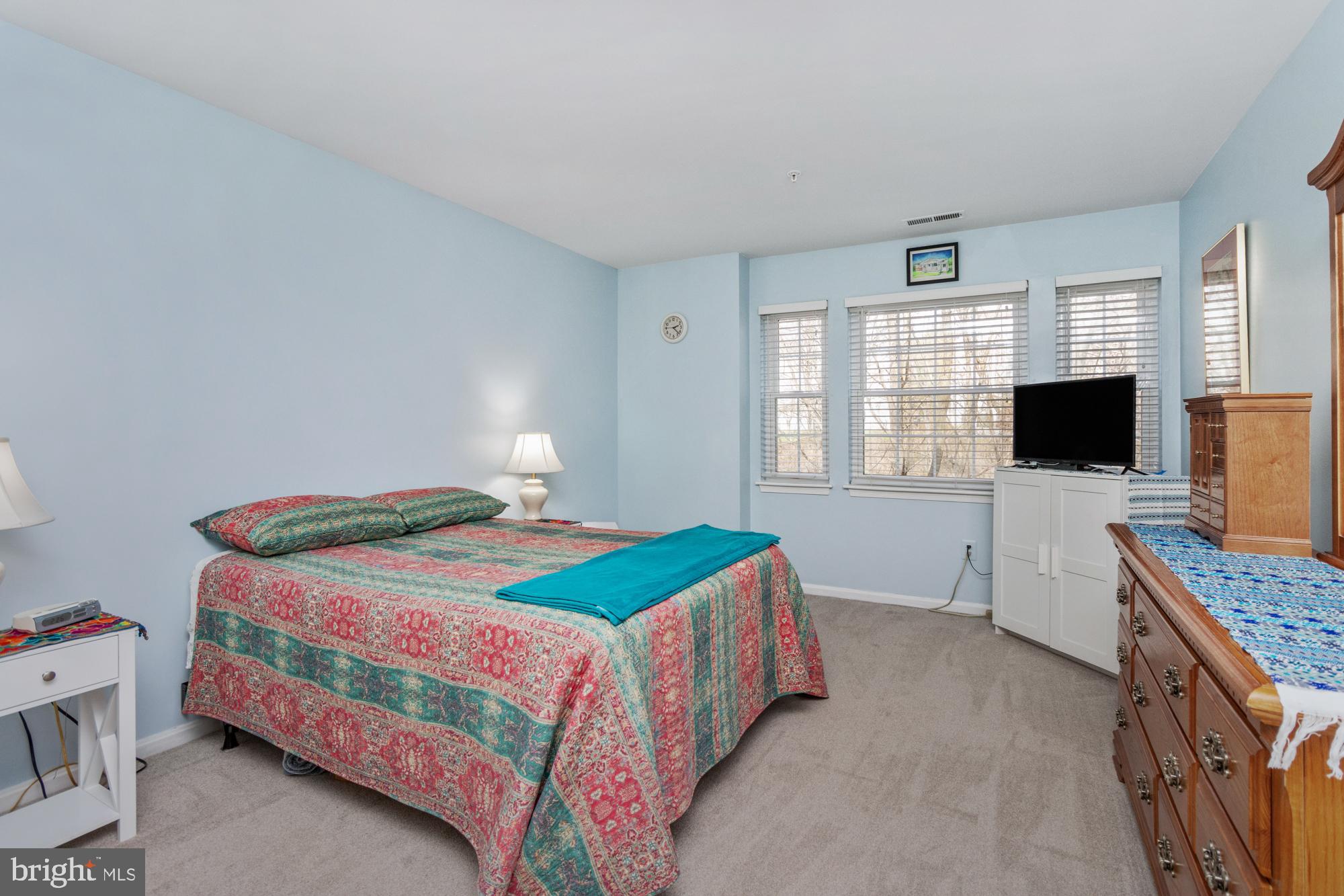 8489 Falls Run Road, Unit B Ellicott City, MD 21043 - Photo 22 of 41 a bedroom with a bed and a flat screen tv