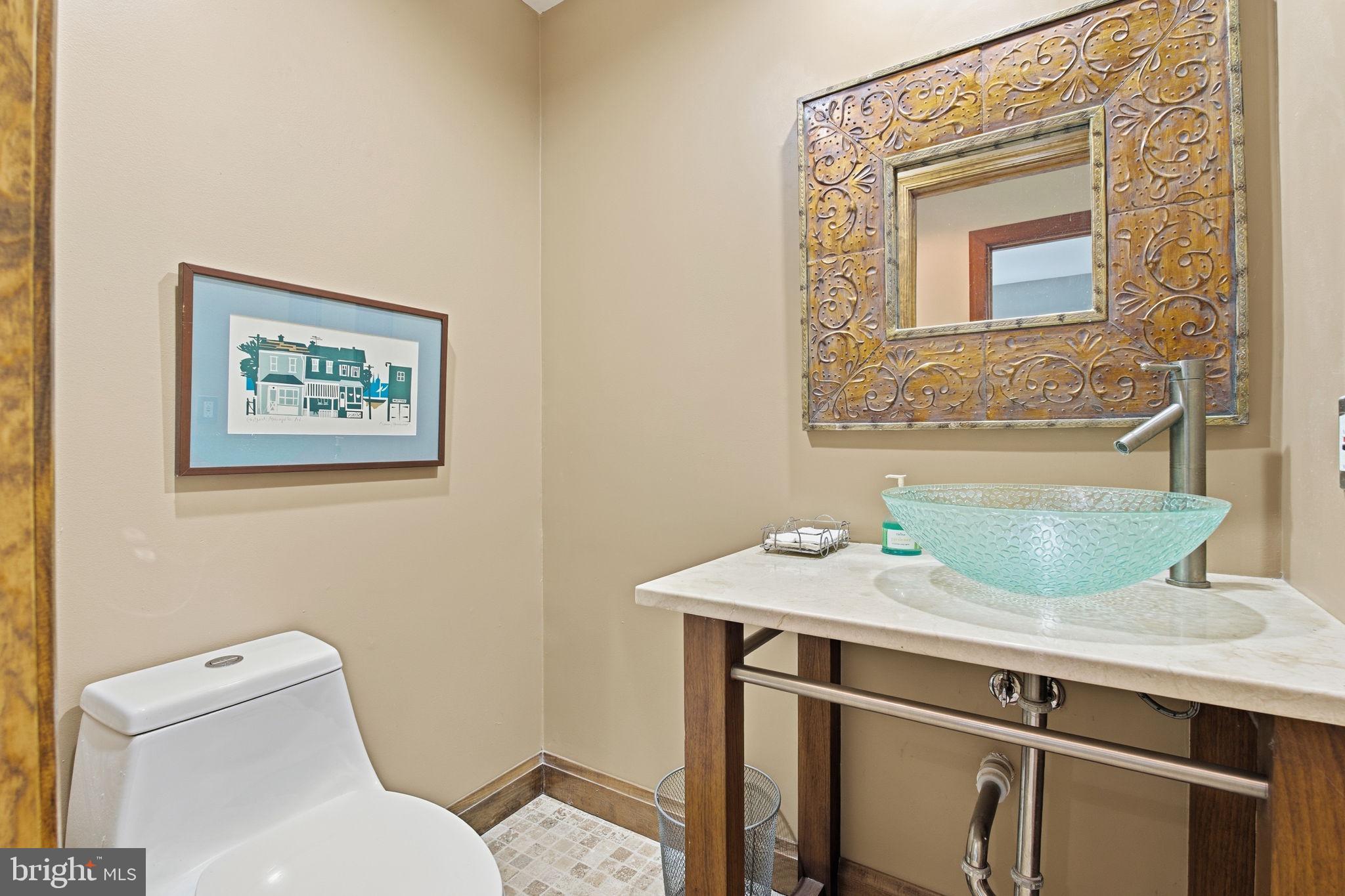 260 Grays Road Lothian, MD 20711 - Photo 14 of 48 Elegant half-bath with artistic flair.