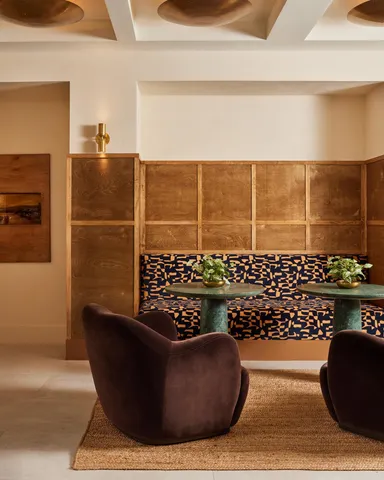 a view of balcony with furniture