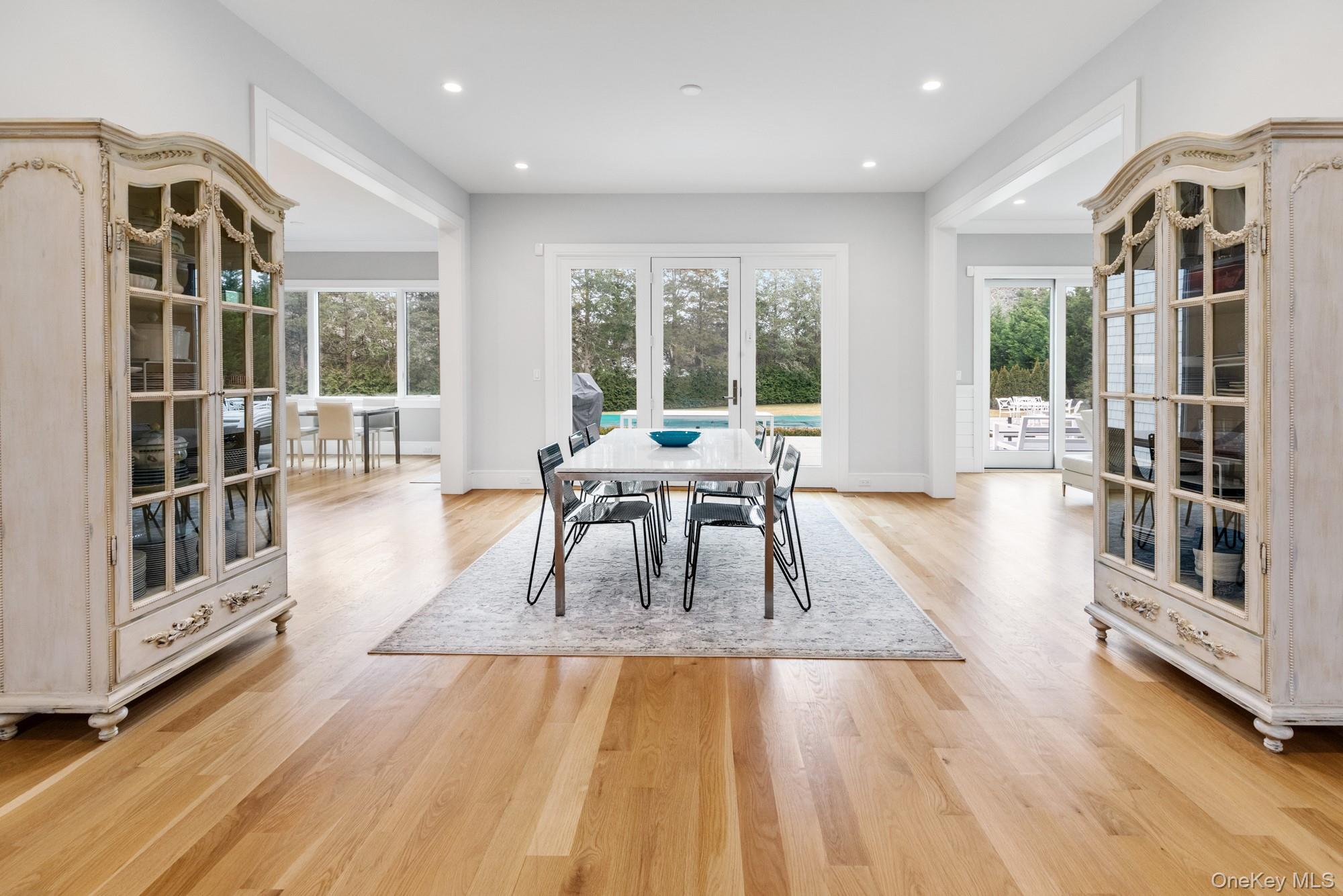 240 Head Of Pond Road Water Mill, NY 11976 - Photo 11 of 40 Dining space featuring light wood finished floors, recessed lighting, and baseboards