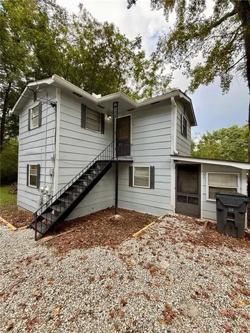 a backyard of a house