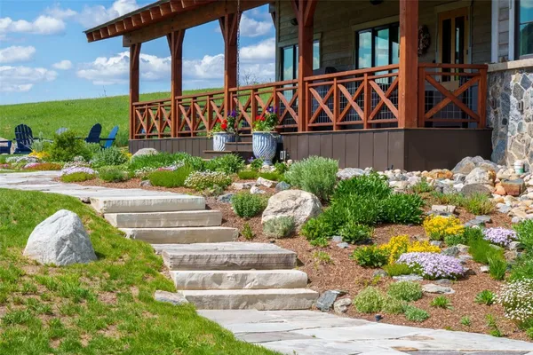 a street sign in front of building