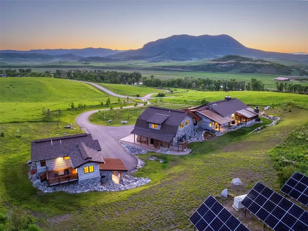 a view of a lake with a mountain in the background