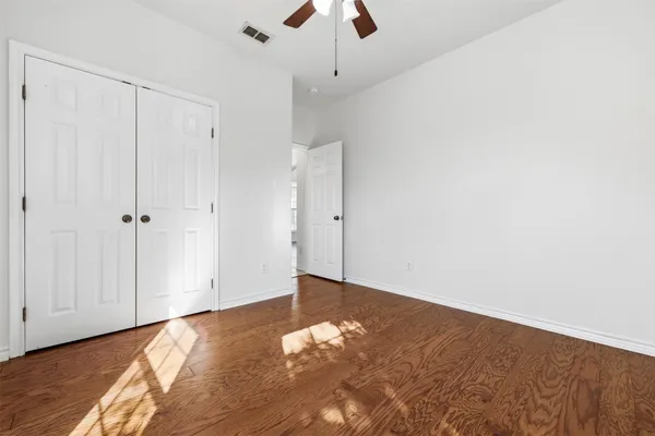 a view of a room with rack on the wall