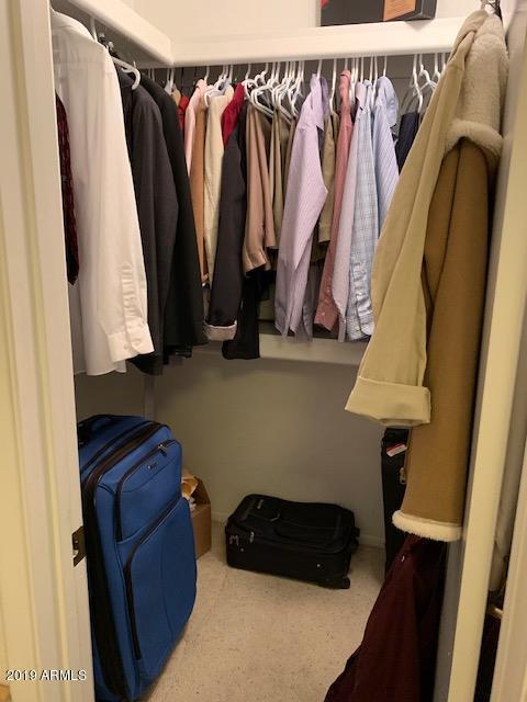 99 North Cooper Road, Unit 136 Chandler, AZ 85225 - Photo 17 of 19 a view of walk in closet with clothes and shoes