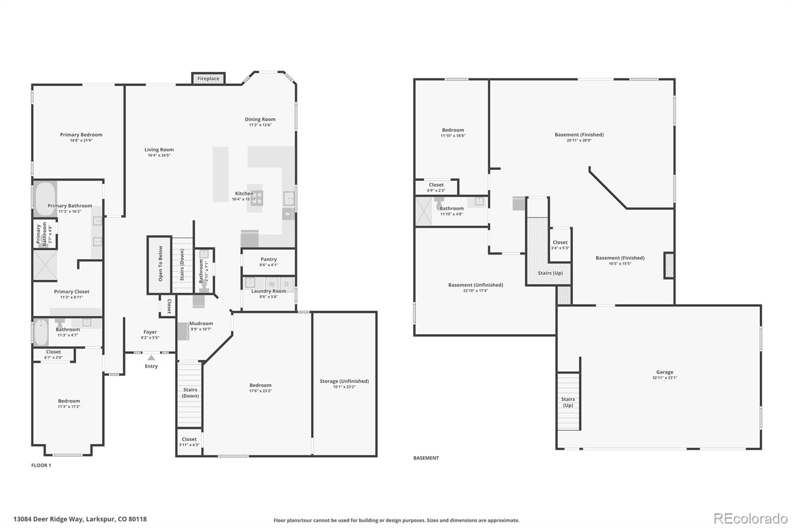 13084 Deer Ridge Way Larkspur, CO 80118 - Photo 48 of 48 a picture of floor plan