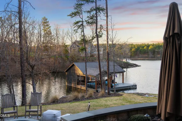 a view of a large building from a balcony